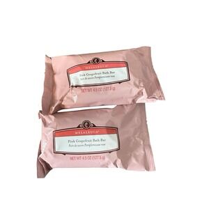 (2) Melaleuca‎ Pink Grapefruit Bath Bar Body Soap - 4.5 oz.